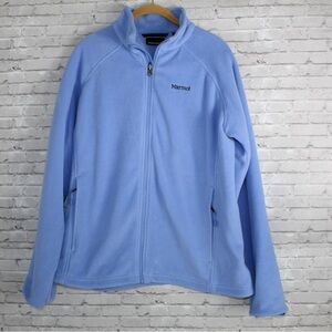 Marmot XL Woman's Fleece Full zip Sweater Jacket,  light lavender